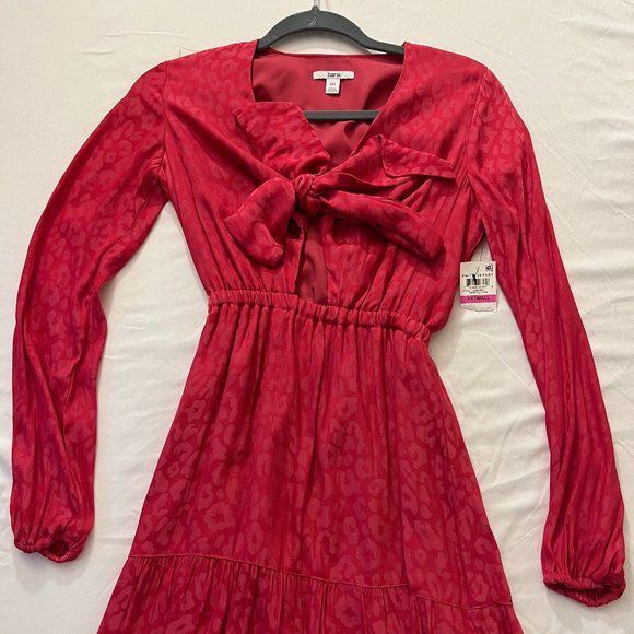 Bar III Dresses & Skirts - BAR III Pretty in Pink Paint Flare Dress XXS